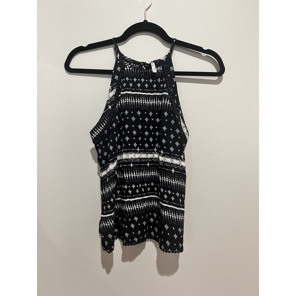 Mudd Black and White Tank - Small